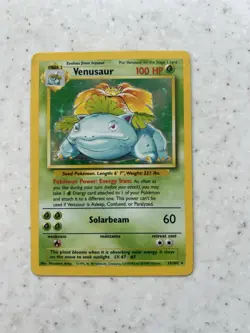 Pokemon TCG Venusaur Base Set 15/102 Holo - Image 1