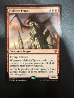 MTG Hellkite Tyrant Commander 2016 128/351 Regular Mythic - Image 1
