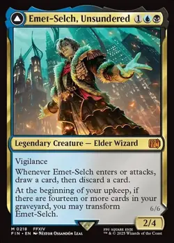 Magic the Gathering Final Fantasy Emet-selch unsundered Foil (FIN-MTG) - Image 1