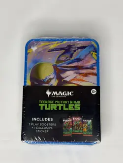 Magic: The Gathering Teenage Mutant Ninja Turtles Tin [Leonardo] Box 3 Boosters - Image 1