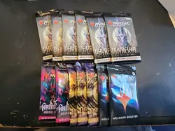 Lot MTG Magic The Gathering 13 Welcome Booster Packs Neo Dominaria Phyrexia Mom - Image 1