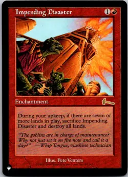 Impending Disaster The List Reprints NM Normal - Image 1
