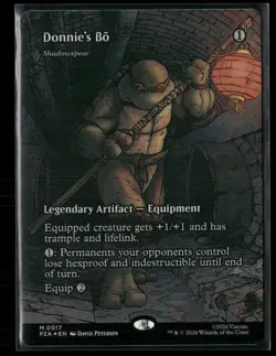MTG Teenage Mutant Ninja Turtles: Donnie's Bo - Shadowspear Borderless NON FOIL - Image 1
