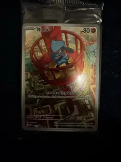 Pokemon Riolu 010 Me: Mega Evolution Promo Holo Basic 80 HP Accelerating Stab - Image 1