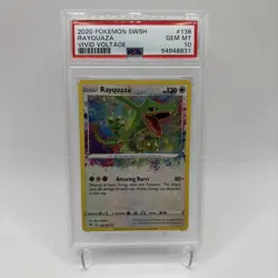 Rayquaza Amazing Rare 2020 Pokemon Sword & Shield Vivid Voltage #138/185 PSA 10 - Image 1