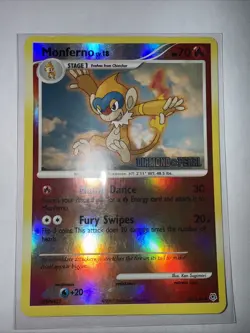 Monferno 56/130 Diamond and Pearl STAMPED Pokemon TCG LP - Image 1