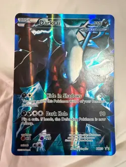 Oversized Pokemon TCG Darkrai Bw73 Holo Promo Black Star Pokemon Card Hp - Image 2