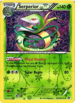 Pokemon TCG Serperior RC3/RC25 Legendary Treasures: Radiant Collection DMG - Image 1