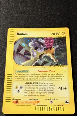 Pokemon SKYRIDGE - #H26/H32 Raikou - Holo - ITALIANO - Heavily Played - Image 4