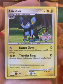 Pokemon Diamond & Pearl Luxio 52 State Province Territory Championships - NM #3 - Image 2