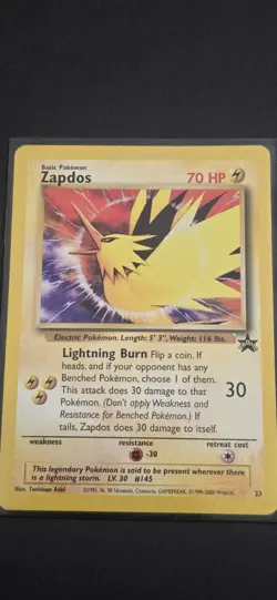Pokemon Bundle WOTC Black Star Promo Moltres 21, Articuno 22, Zapdos 23 - Image 2