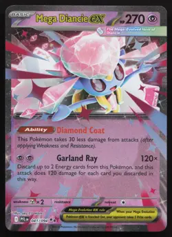 Mega Diancie ex 041/094 PFL Phantasmal Flames Pokemon - NM - Image 1