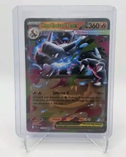 Mega Charizard X ex - 013/094 Double Rare Holo Phantasmal Flames NM Pokemon - Image 1