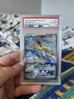 PSA 10 Zapdos ex 202/165 Pokemon Scarlet & Violet 151 Special Illustration Rare - Image 1