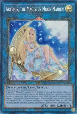 Yugioh! Artemis, the Magistus Moon Maiden - RA01-EN049 - Prismatic Collector's R - Image 1