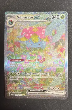 Pokemon TCG Venusaur EX Scarlet & Violet 151 Sir Near Mint - Image 1