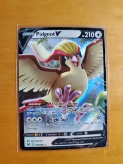 Pidgeot V 137/196 Ultra Rare Pokemon Card Lost Origins NM - Image 1
