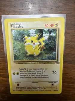 Pokemon TCG Jungle Pikachu Card 60/64 Unlimited Regular Common NM - Image 1