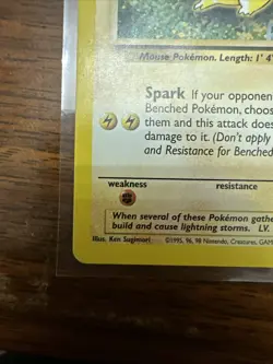 Pokemon TCG Jungle Pikachu Card 60/64 Unlimited Regular Common NM - Image 4