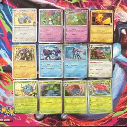 Pokemon Komala, Ralts, Kirlia, Pikachu & Raikou Card Lot (12 Cards) cosmo/Holo - Image 1