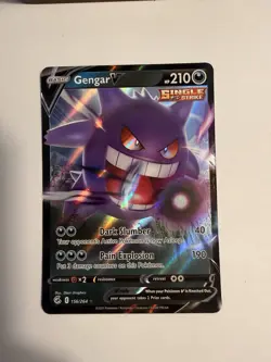 Pokemon TCG Fusion Strike Gengar v Holo Ultra Rare Card 156/264 - Image 3