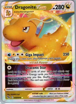 Dragonite VSTAR 050/078 Pokemon GO - Pokemon Card - NM - Image 1