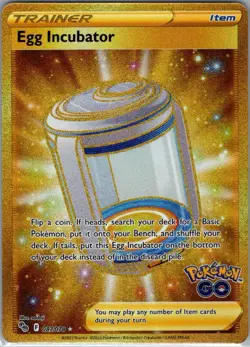 Egg Incubator (Secret) 087/078 Pokemon GO - Pokemon Card - NM - Image 1