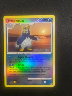 Prinplup Diamond & Pearl 58/130 Light Play Promo Pokemon Trading Card Game - Image 1