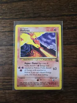 Pokemon Moltres 21/53 Wotc Promo Regular Basic 70 HP Hyper Flame Card - Image 1