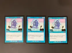 3 x SNAP Cards from Urza's Legacy MTG Magic the Gathering Vintage Blue 1999 - Image 1