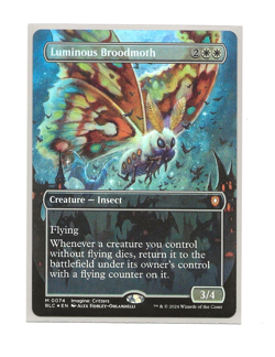 LUMINOUS BROODMOTH FOIL Showcase Bloomburrow EXTRAS MTG English NM Magic BLC - Image 1