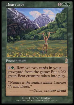 Magic the Gathering MTG Bearscape (229) Odyssey LP - Image 1
