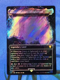 1x SURGE FOIL Glittering Caves of Aglarond, NM, LTC, Magic: the Gathering, MtG - Image 1