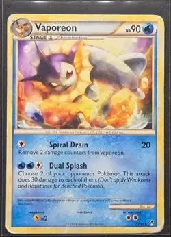 Vaporeon 52/95 Call of Legends Uncommon Pokemon 2011 - Image 1