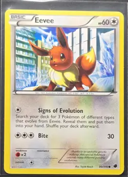 Eevee 90/116 Plasma Freeze Common Pokemon 2013 - Image 1