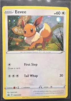 Eevee SWSH095 Black Star Promo Holo Rare Pokemon 2021 - Image 1