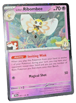 Lillie's Ribombee 067/159 Play! Pokemon Prize Pack Series 7 Cosmos Holo NM - Image 1