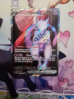 Pokemon TCG Team Rockets Mewtwo EX 213/182 Full Art Destined Rivals - Image 2
