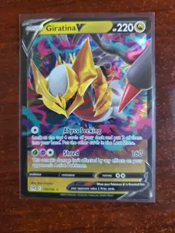 Pokemon TCG Giratina V 130/196 Lost Origin Holo Ultra Rare - Image 1
