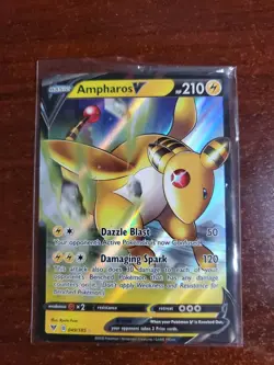 Pokemon TCG Ampharos V Vivid Voltage 049/185 Holo Ultra Rare - Image 1