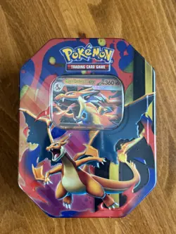 Mega Charizard Y ex Tin - New Sealed - Pokemon Phantasmal Journey Evolution X - Image 1