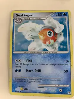 Pokemon TCG Seaking Diamond & Pearl 62/130 Regular Uncommon - Image 1