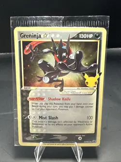 Pokemon Greninja Gold Star Promo Holo SWSH144 Celebrations Sealed H - Image 1