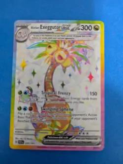 Alolan Exeggutor EX 225/191 Surging Spark Full Art Ultra Rare Pokemon TCG - Image 1