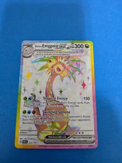 Alolan Exeggutor EX 225/191 Surging Spark Full Art Ultra Rare Pokemon TCG - Image 2