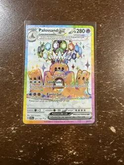 Pokemon Palossand ex 221/191 Sv08 Surging Sparks Ultra Rare Holo Full Art Tera - Image 1