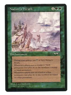 Magic the Gathering Alliances Nature's Wrath MTG Green NM RARE - Image 1
