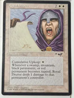 Royal Decree - Alliances - Magic the Gathering MTG Nice! - Image 1