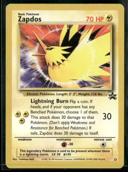 ✰ ZAPDOS 23 PROMO WIZARDS BLACK STAR PROMOS POKEMON ✰ MP - Image 2