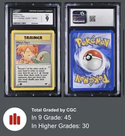 Low pop! CGC 9💧Misty's Tears Gym Challenge 1st Edition 118/132 Pokemon (psa) - Image 3
